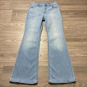Old Navy High Rise Wow Flare Light Wash Blue Jeans Size 10 Western Y2K Style